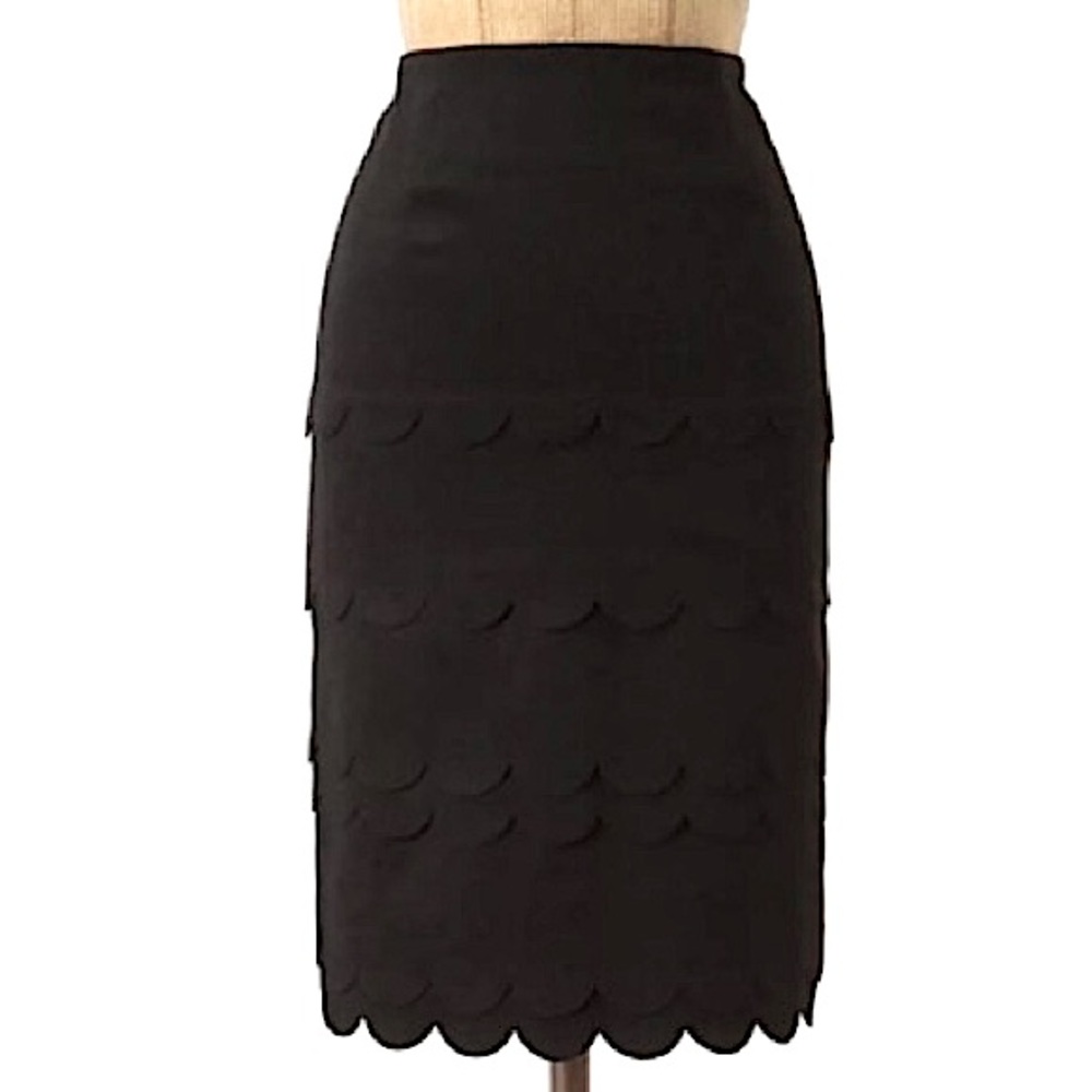 NWT Maeve by Anthropologie Scalloped skirt SZ 12
